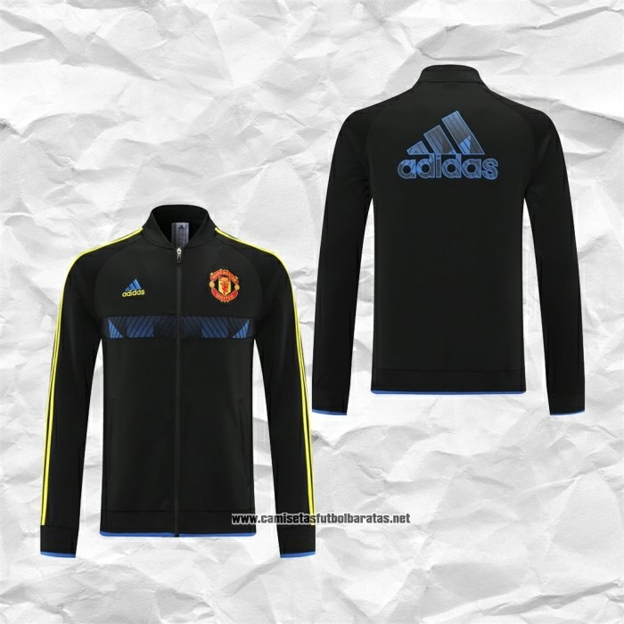 Chaqueta del Manchester United 2021-2022 Negro y Azul